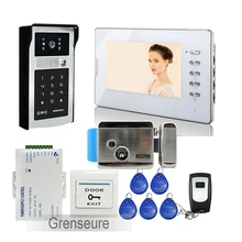FREE SHIPPING 7 Color LCD Video font b Door b font Phone Intercom System 1 Monitor