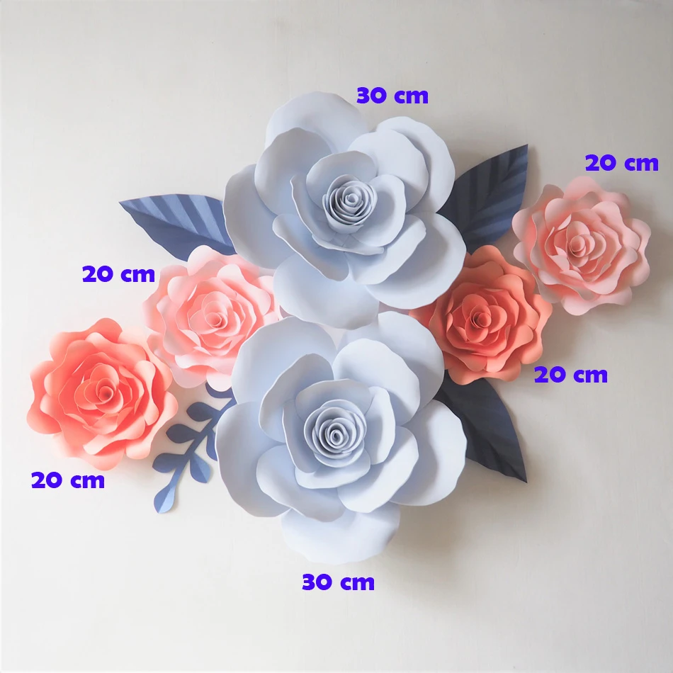 Diy Kertas Raksasa Busa Bunga Backdrop Buatan Buatan Tangan Bunga 6 Pcs 4 Daun Wedding Party Deco Rumah Dekorasi Video Partai Dekorasi Diy Aliexpress