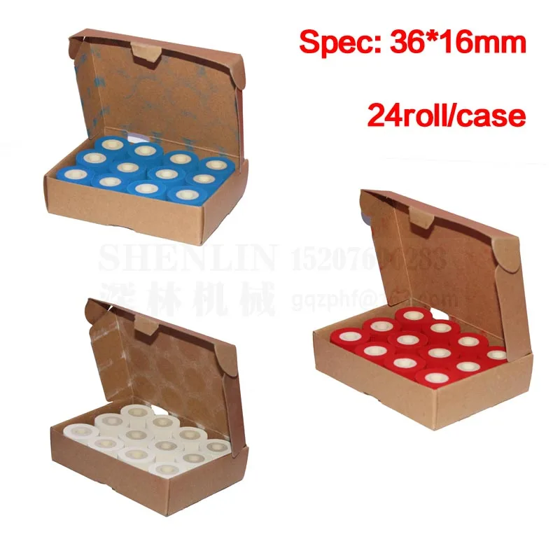 

Ink roll for hot stamping date code expiration code printing ink blue, red ink, white ink 36*16mm for sealing machine marking