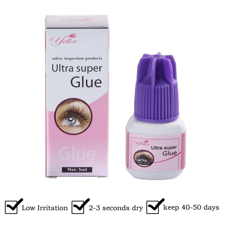 Individual Waterproof Eyelash Glue Black Makeup Eyelash Adhesive Glues Eye Lashes False