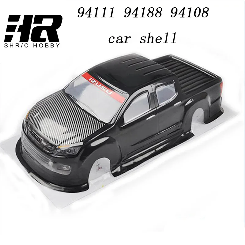 

RC car 1:10 HSP 94108 94111 94188 car shell PVC Width 195MM color balck and silver big wheel cross-country model