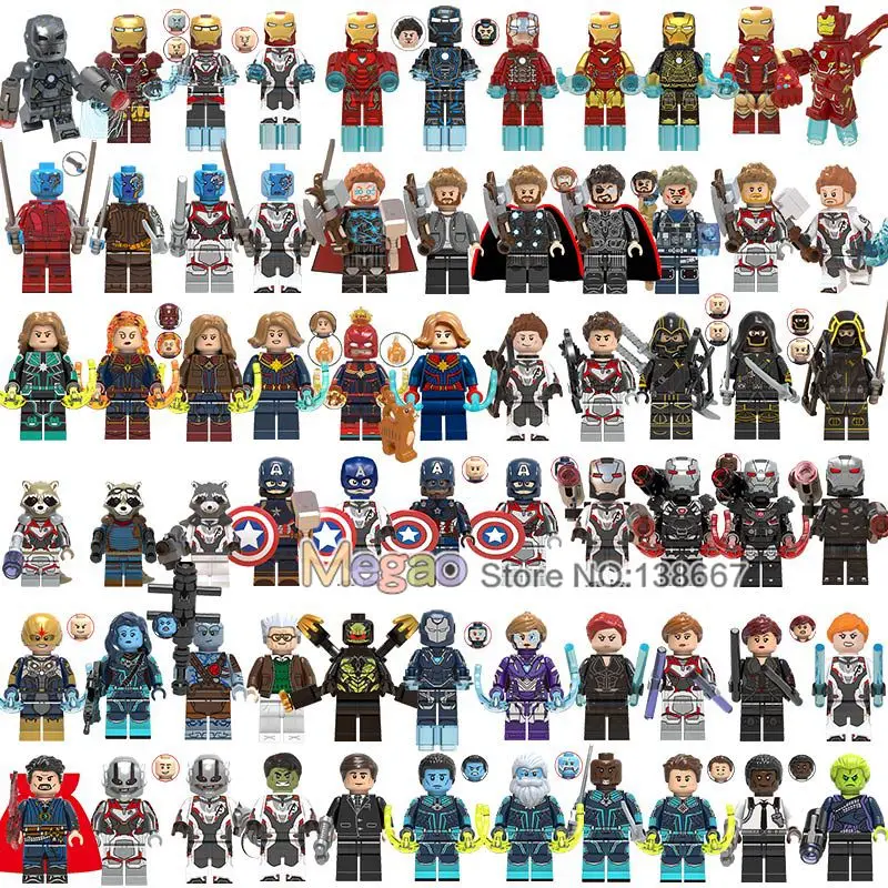 Мстители 4 Endgame Супер Герои Gauntlet Thanos Thor Железный человек военная машина Hawkeye