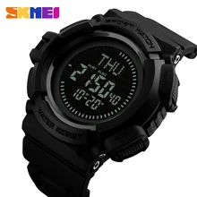 SKMEI Компасы открытый Спортивные часы Для мужчин обратного отсчета хронограф сигнализации часы Водонепроницаемый Цифровые наручные часы Relogio Masculino