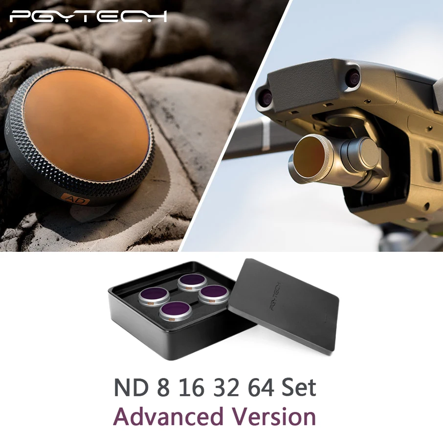 PGYTECH Advanced version ND8+16+32+64 Filter Kit DJI Mavic 2 Zoom Drone