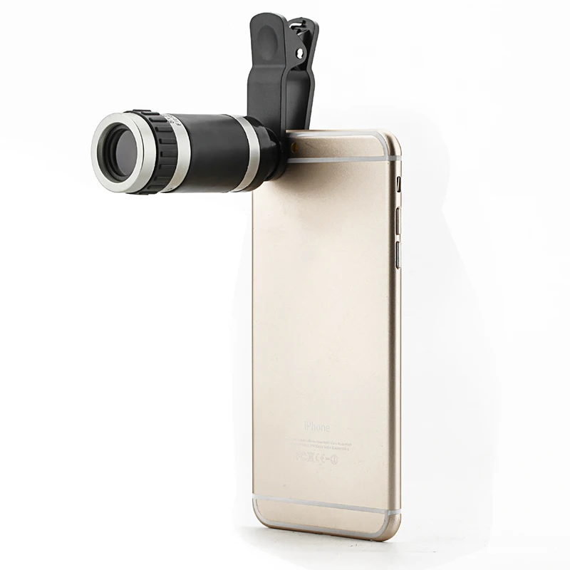 

Portable Monocular Telescope 8x18 for Phone HD Zoom Cell Phone Camera Telescope Optical Lens with Phone Clip