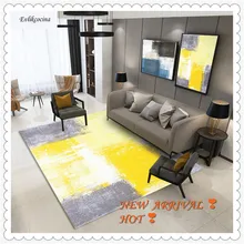Желтый, серый цвет, смешанный ковер для дома, напольный коврик, Tapeti Casa, современный ковер для гостиной, для дома, Alfombra