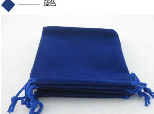 Фланелевые мешки Высококачественная сумка для ювелирных изделий Подарочная сумка с кольцом и браслетом Серьги Упаковочные сумки - Цвет: blue