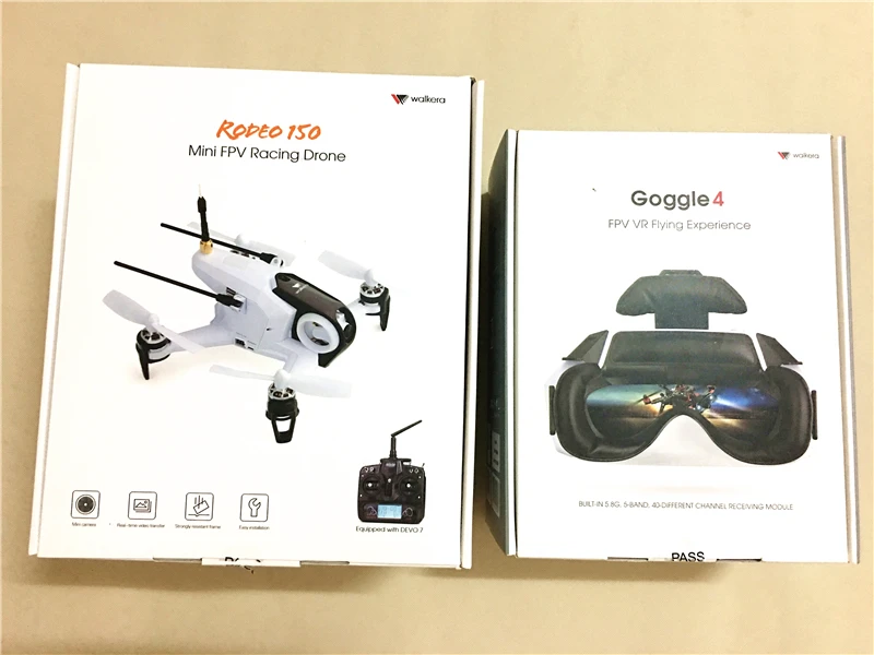 Оригинальный гоночный Дрон Walkera Rodeo 150 с передатчиком DEVO 7 камерой 600TVL и GOGGLE 4 FPV