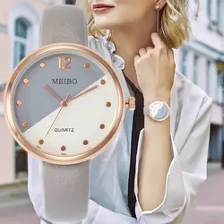 Модные брендовые женские часы роскошные женские кожаные кварцевые наручные часы женские часы Relogio Feminino
