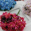 12 pcs cherry Silk Cheap Artificial Flowers Bride Bouquet Wedding Scrapbooking Gift box Decoration DIY Wreath Craft Fake Flower ► Photo 2/6