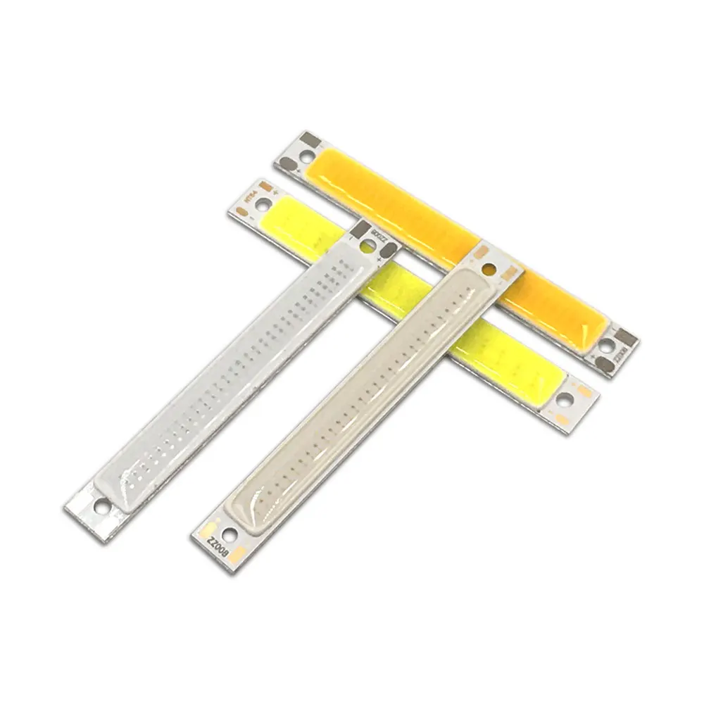 

100pcs Big Pormotion 60mm 2.36in COB Strip LED Bulbs 2V 3V Light Source White Blue Red COB Chip 3.7V 6CM for LED Desk Work Lamp