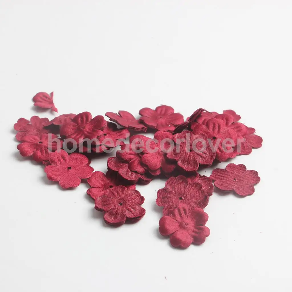 100 Pieces Artificial Simulation Flower Petals for DIY Crafts Dark Red