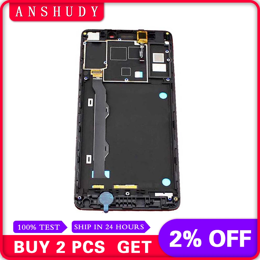 

For Lenovo K3 note K50-T5 K50-T Full LCD Display Panel Module + Black Touch Screen Digitizer Sensor Assembly Frame