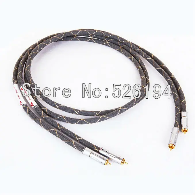 Free shipping Western Electric Shielded RCA Interconnect Cable signal lines with gold plated RCA plug
