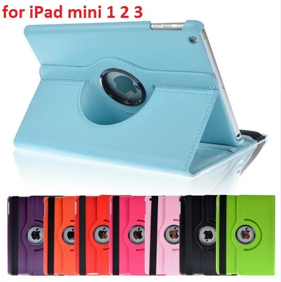 Для Ipad Mini 1 2 3 360 градусов вращающийся чехол из искусственной кожи с подставкой