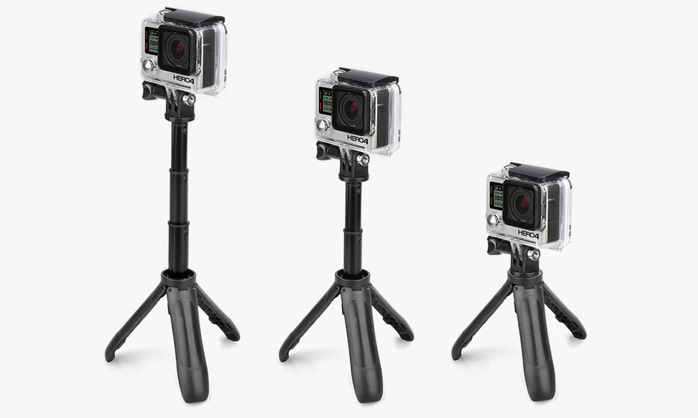 Vamson для DJI OSMO экшн выдвижная ручка Штатив карманный Полюс Мини селфи палка для Gopro Hero 7 6 5 черный для Xiaomi yi VP421