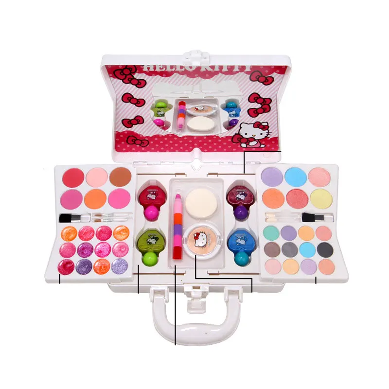 Игрушки для девочек HELLO KITTY Детская косметика набор макияжа губная помада игрушек