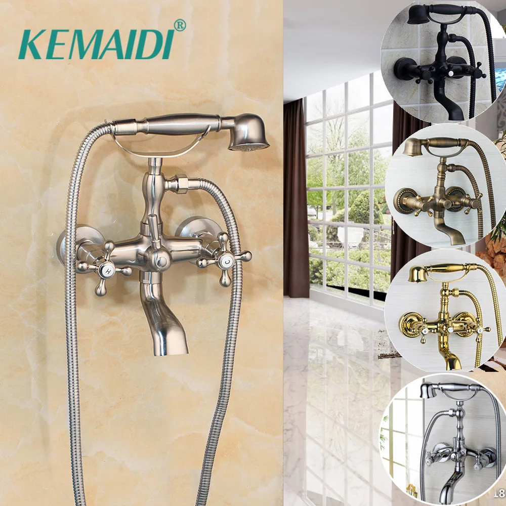 KEMAIDI 2 Functions Bathtub Faucets Bathroom Faucet Mixer Tap Wall