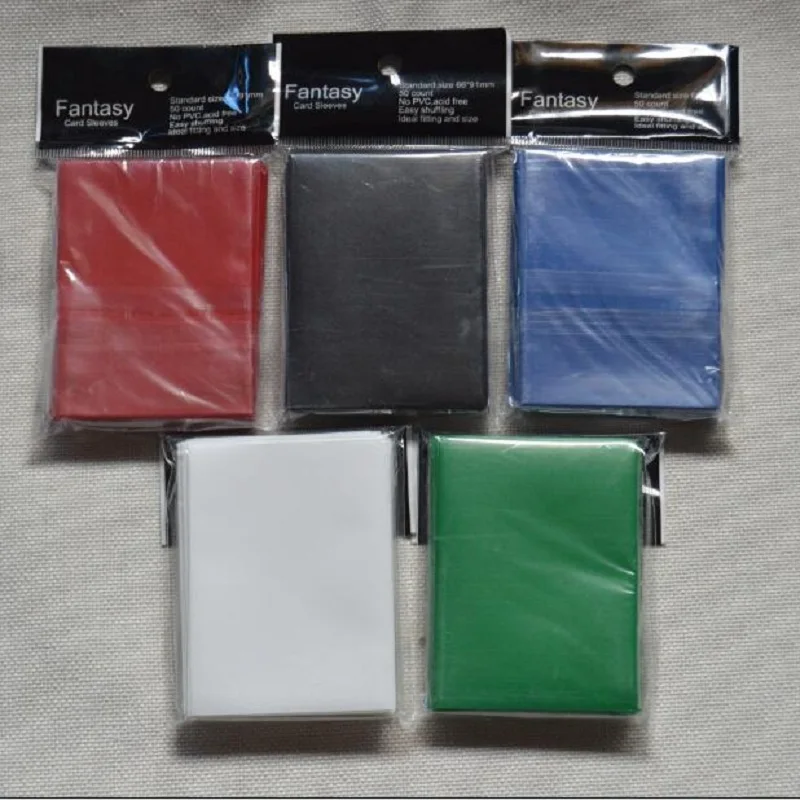 1000 pces 66x91mm mate cartão de jogo de tabuleiro mangas colorido