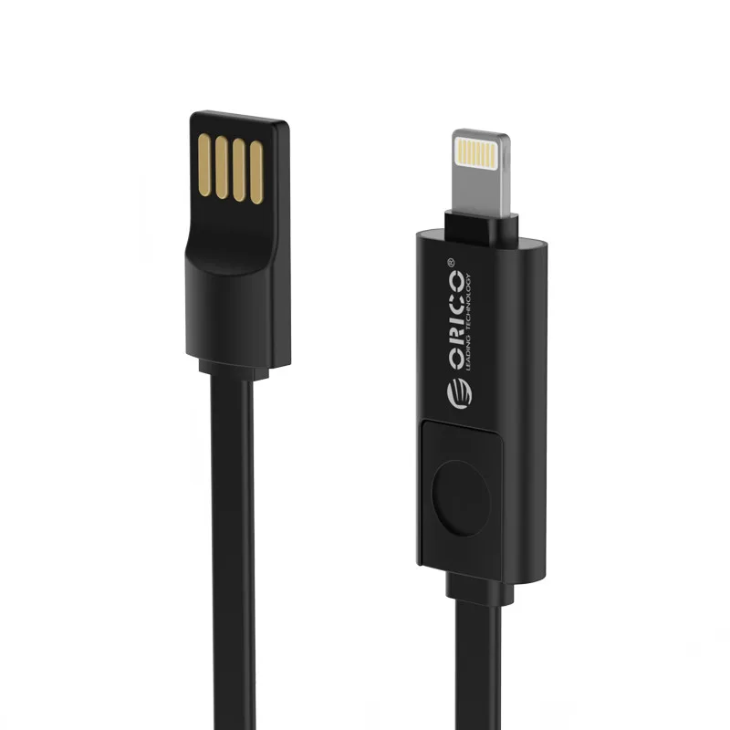 ORICO كابل يو اس بي 2 في 1 الهاتف المحمول USB شحن كابل بيانات ل iphone 5/6/7/8 /X