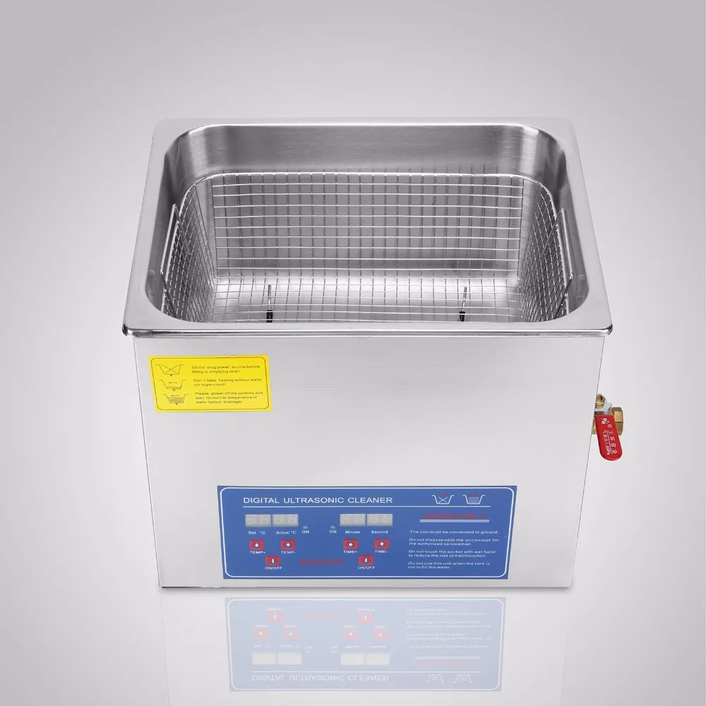 VEVOR JPS 40A 10L Digital Sunglasses Watch Cleaning Ultrasonic Cleaner for US marketin