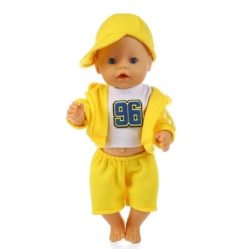 38 см Кукла Одежда для 43 Baby doll мальчик бейсбольная спортивная одежда набор 17