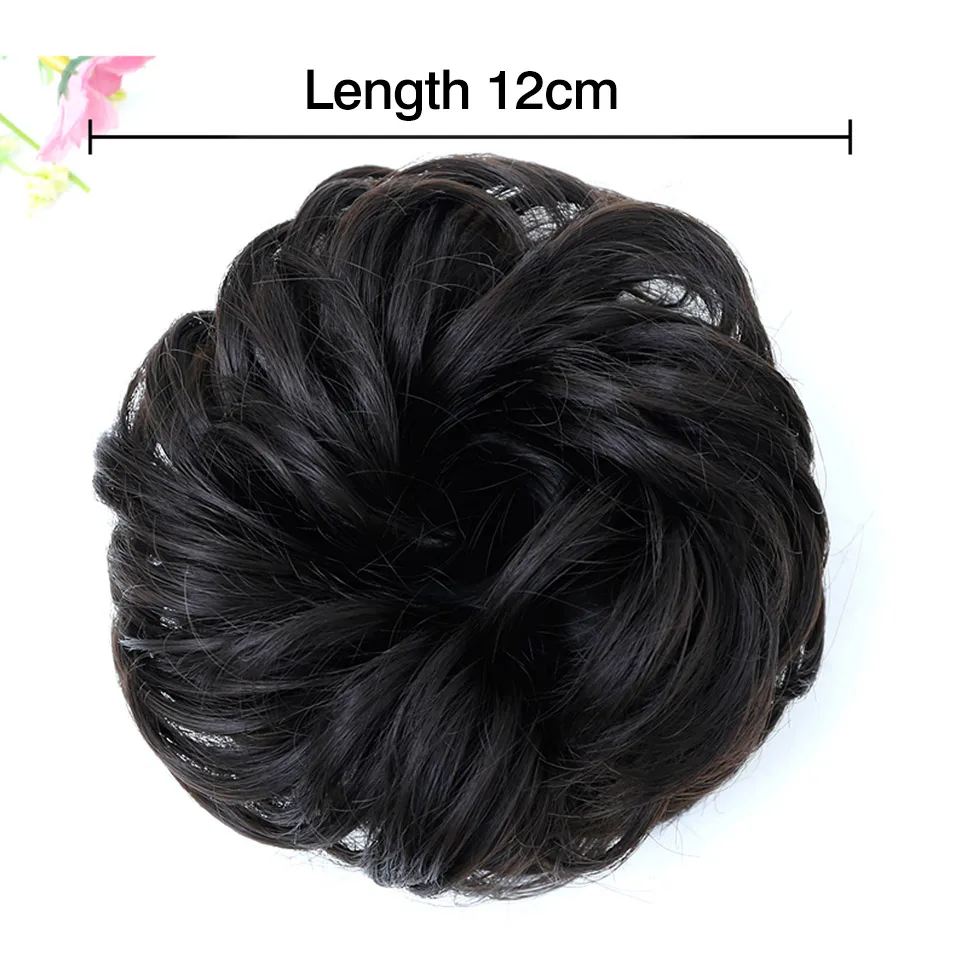 JINKAILI Curly Chignon Hair Tails Natural Fake Hairpieces Women Hairstyles Heat Resistant Synthetic Hair Pieces Hair For Women