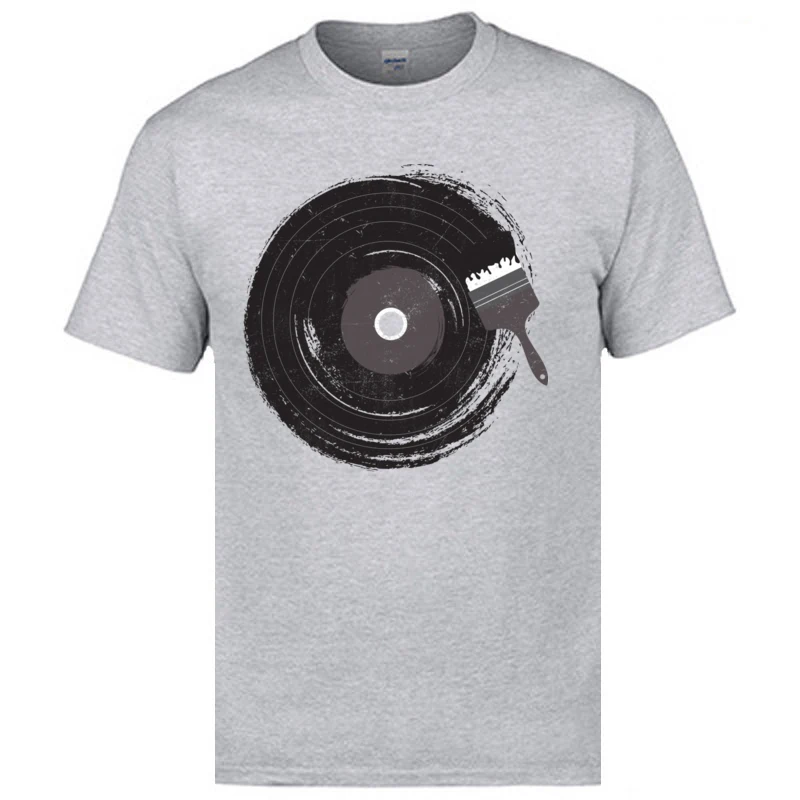 Art of Music Round Collar T Shirt Fall Tops Shirt Short Sleeve Latest Cotton Fabric comfortable Tee Shirts Funny Men's Art of Music grey