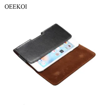 

OEEKOI Genuine Leather Belt Clip Pouch Cover Case for Asus Zenfone Live L1 ZA550KL/Zenfone 4 Selfie Lite/ZenFone Max M1/ZC520KL