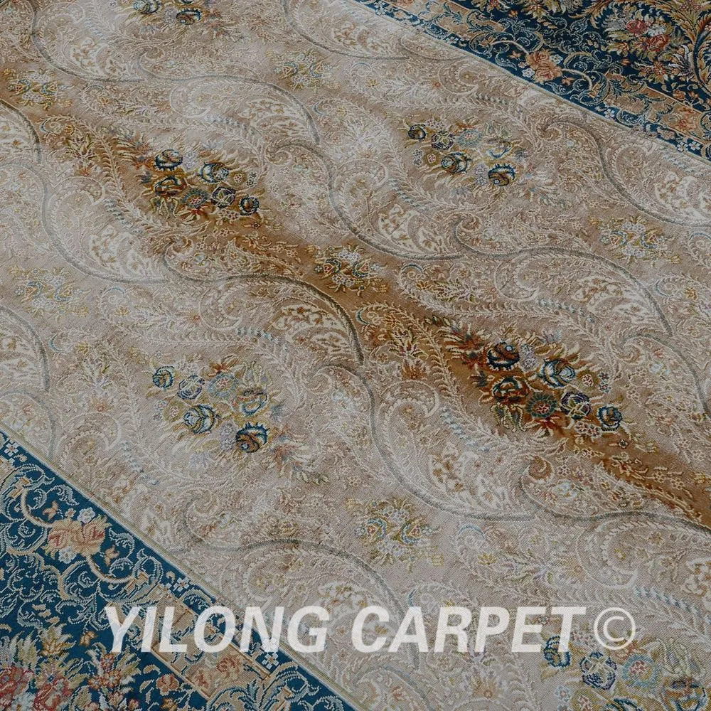 Yilong 5,6 'x8. 2' Под Старину Ручной Ковер Турции бежевый персидский Исфахан коврик для продажи (1812)