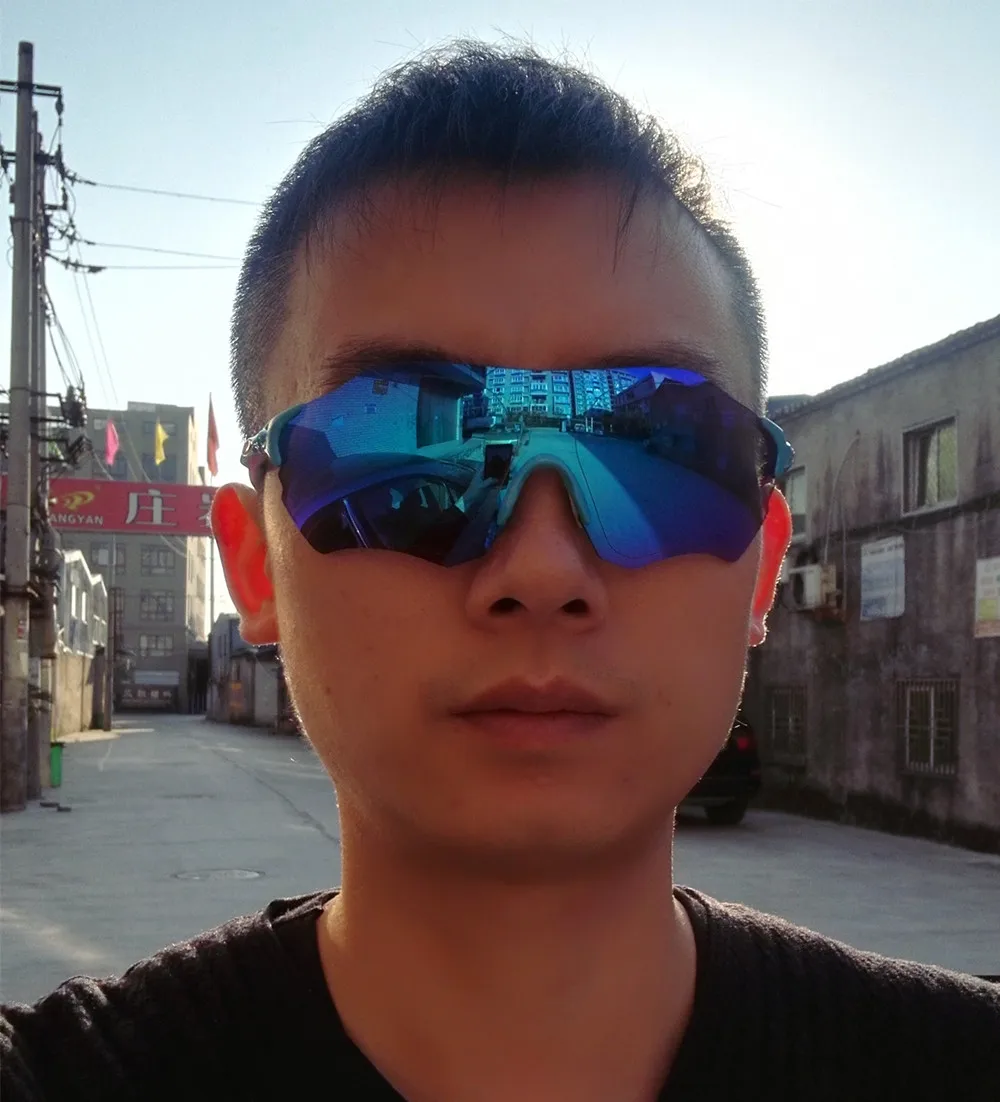 full color Polarized Sports Glasses Men MTB Mountain Road Bicycle Cycling Eyewear Sunglasses Running Fishing EVzero