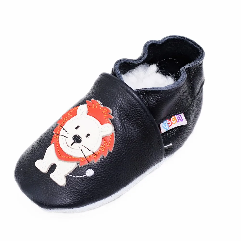 Mejale Leather Baby Shoes First-Step Shoes Toddlers Kids Slippers 