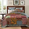 CHAUSUB Bedspreads Quilt Set 3pcs Vintage Quilts For Double Bed Patchwork Cotton Coverlets Pillowcase King Queen Size Blanket ► Photo 1/6