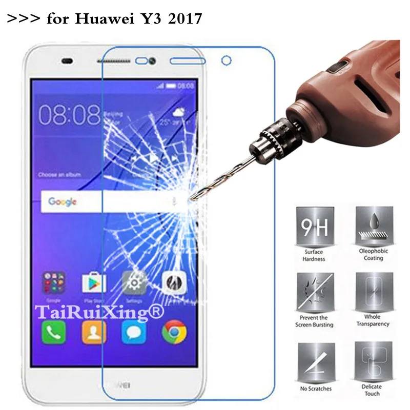 9H 2.5D 0.26 mm Tempered Glass Screen Protector For Huawei Y3 2017 y3 Protective Film | Мобильные телефоны и аксессуары