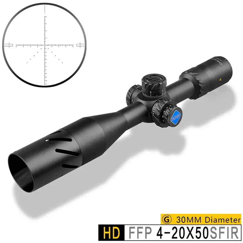Оптические прицелы Discovery HD 4-20X50SFIR FFP высокомощные охотничьи оружия стрелковые