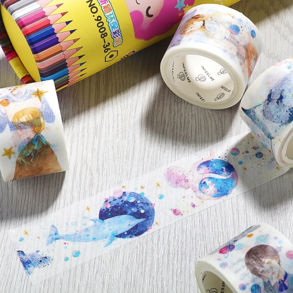 20 видов Фэнтези океанская звезда клейкая лента васи Kawaii DIY декоративная для