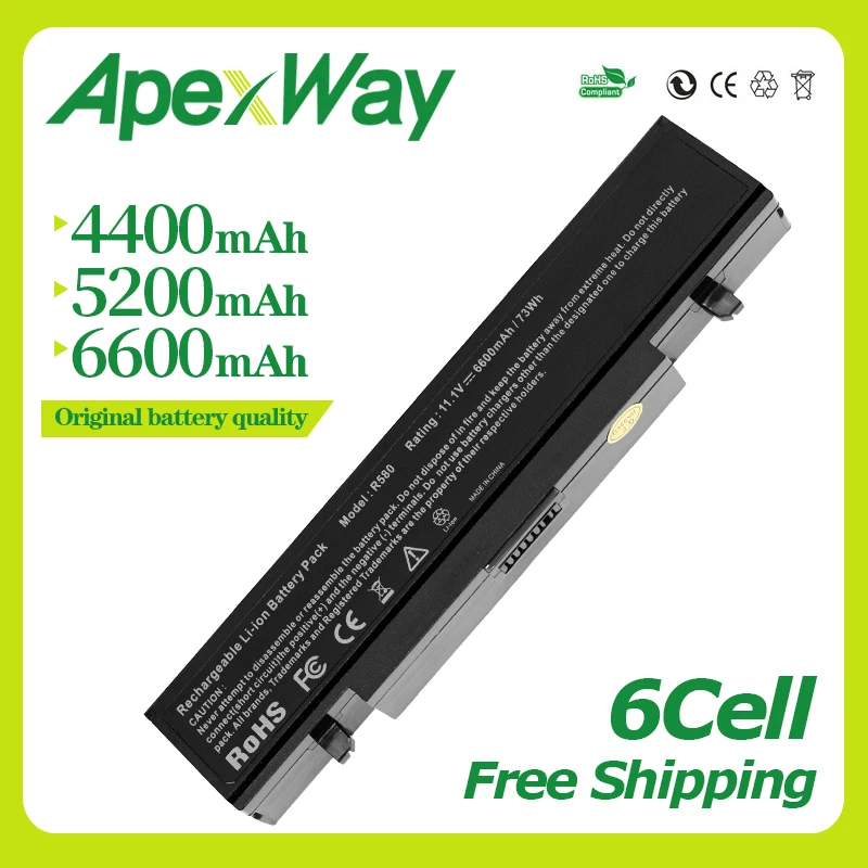 

Free shipping 5200MAh Laptop Battery for Samsung AA-PB9NC5B PB9NC6W NP-R540E P210 Q320 R428 R528 R470 R480 R510 X360 X460 R780