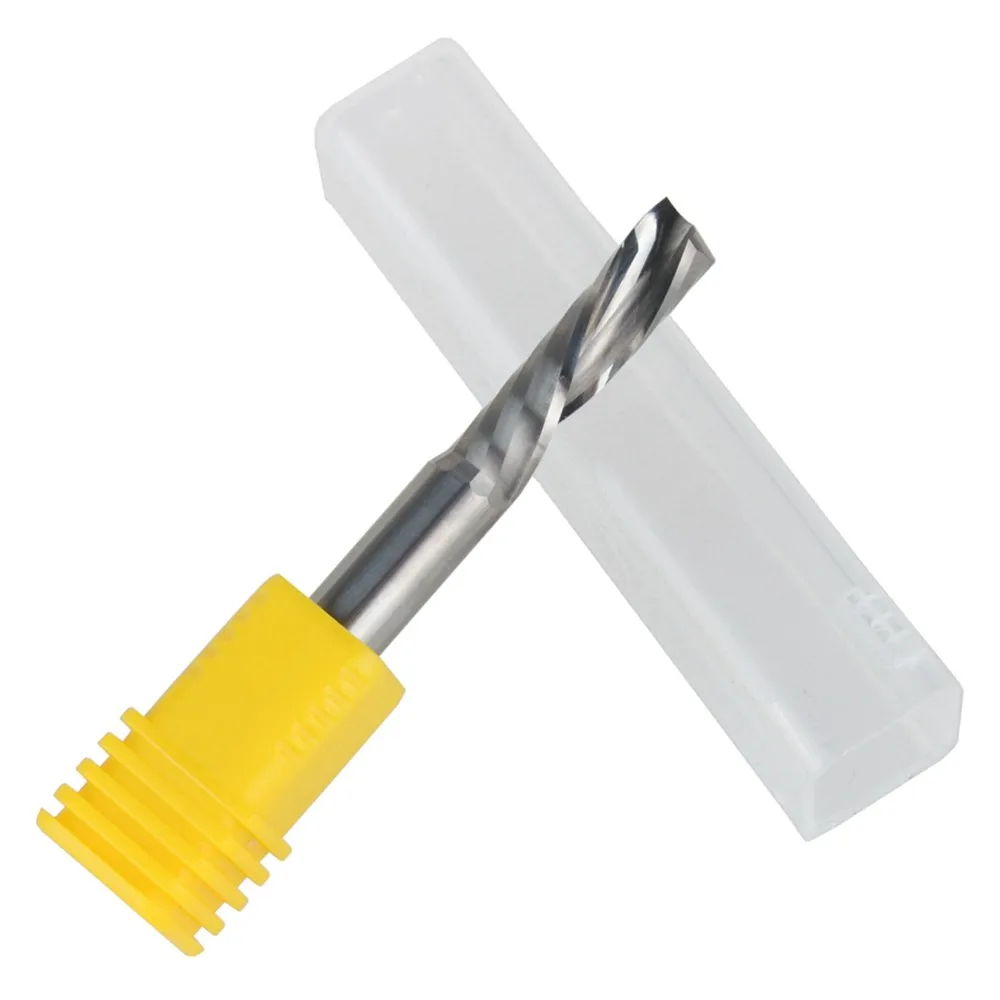 

1Pcs 6x25mm Down Cut Cutters,Left-handed 1 Flute End Mill Carbide Cutting Tools Bits on Clean Machining Acrylic/Woodworking