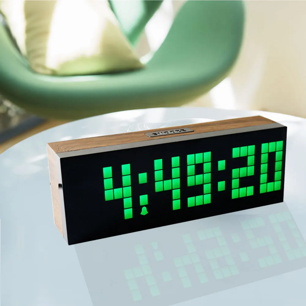 Kosda Muhsein Новые Самые низкие 3D настенные часы цифровые настенные часы модные часы для гостиной большие настенные часы DIY декоративный пейзаж - Цвет: Green