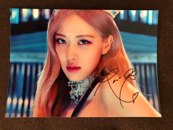 

hand signed BLACKPINK ROSE autographed KILL THIS LOVE photo 5*7 K-POP 4Y1