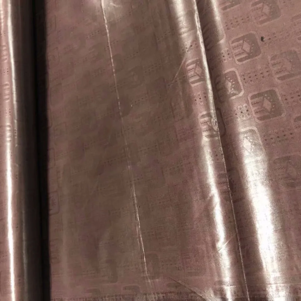 

2019 Quality Goods Brwon Color Bazin Riche Lace Fabric Hand Made Basin African Indian Women Or Men Daily Clothes Cotton Material
