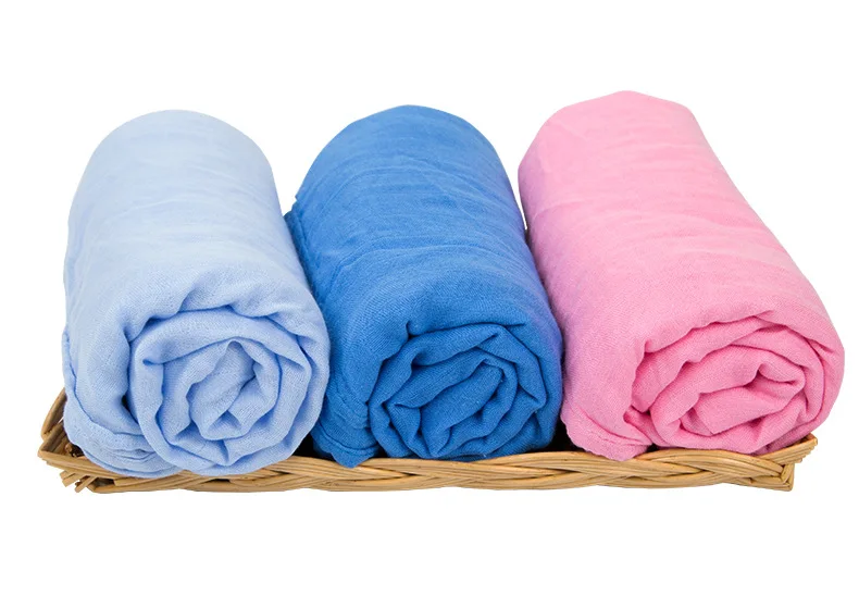 Муслин бамбуковое волокно хлопок детское банное полотенце Двухслойное чистое газовое полотенце лето новорожденное бамбуковое Хлопковое