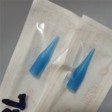 100 шт Одноразовые игла для татуировки бровей колпачки пластиковые наконечники для полупостоянного макияжа машины традиционные иглы аксессуары