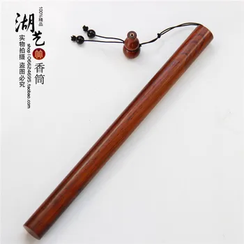 

Creative incense cone emarginated cocobolo rosewood joss stick bottom long gourd joss stick inserted aloes lie cone incense box