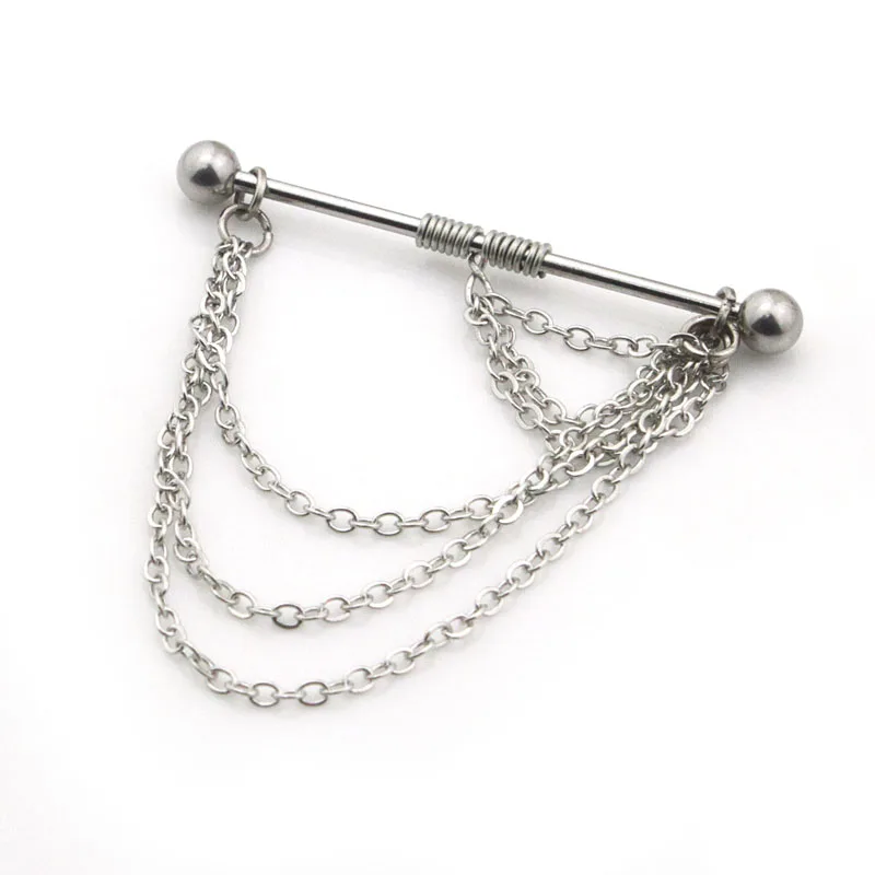 PE0196 free shipping 10pc/lot women steel 14G industrial bar body