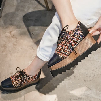 

INS hot women shoes Genuine Leather plus size 22-26 cm length pumps women Cowhide + special fabric high heel female+shoes