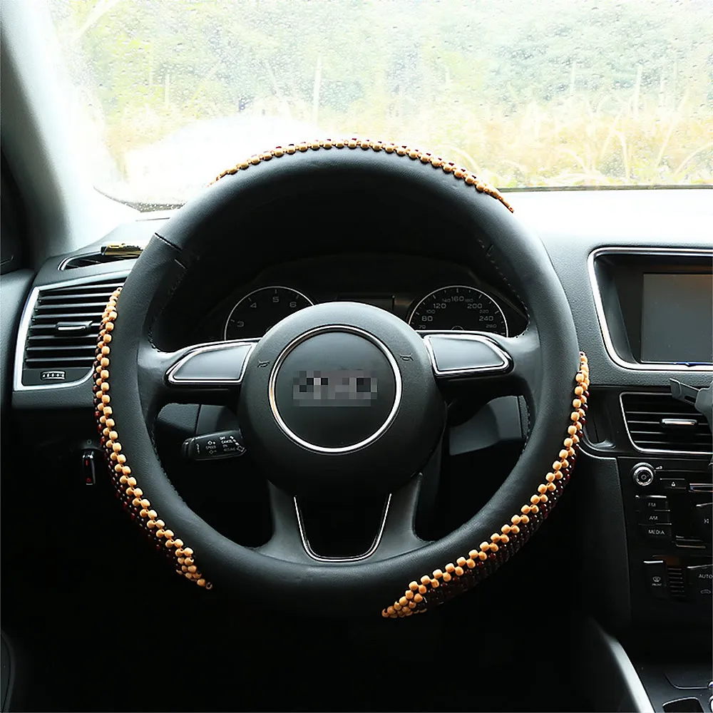 braid steering wheel cover leather