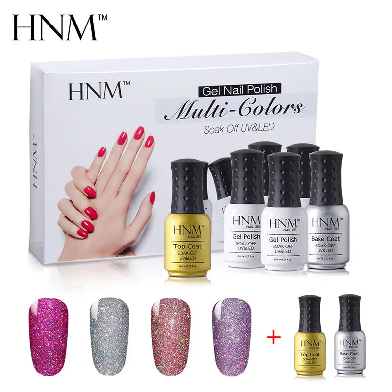HNM, 6 шт./лот, Гель-лак для ногтей телесного цвета, 8 мл, набор для маникюра, УФ-гель для ногтей