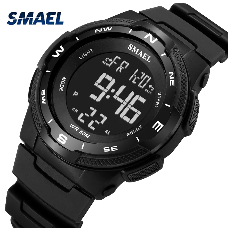 SMAEL новые модные мужские спортивные часы ударостойкие водонепроницаемые повседневные армейские военные светодиодный цифровые часы мужские Relogio Masculino