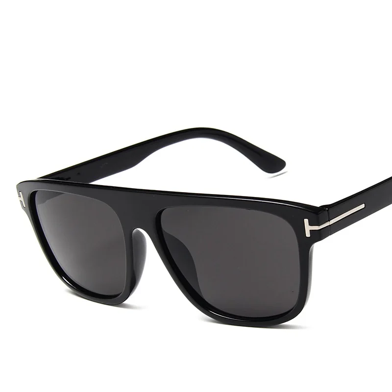 

Oversized Flat Top Sunglasses for Men Women Luxury Brand Design Square Sunglass Classic Big Frame Shades Zonnebril dames